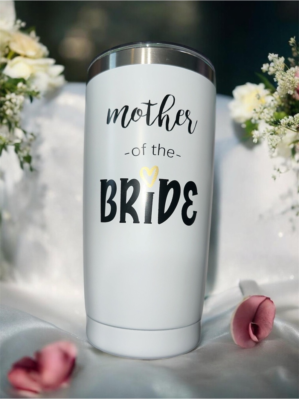 Mother of the bride bundle-insulated tumbler & handkerchief - Picture 2 of 4